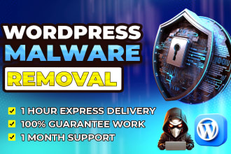 do wordpress malware removal, virus cleanup and fix hacked website security