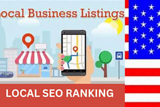 do 200 USA local citations, business listings  and directories for local SEO