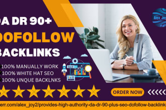 provides high authority da dr 90 plus seo dofollow backlinks