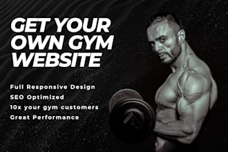 build an attractive gym sports workout or fitness website in 5 days