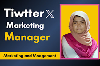 twitter manager for marketing and organic growth