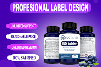 design professional and unique labels for your product