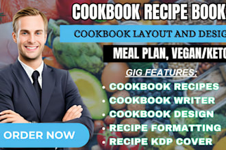 cookbook writer format edit recipe book cookbook design cookbook formatting