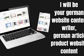 be your german website content writer, german article ,product website content
