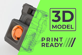 create a 3d model or edit stl for 3d printing