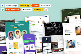 do figma website design, website UI UX and website mockups