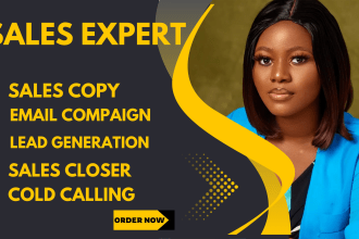 be your sales closer, representative, and lead generation expert