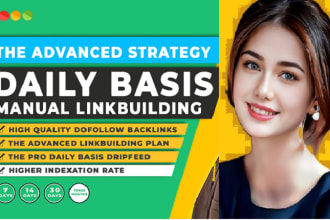 rank your website by daily basis high quality backlinks, white hat link building