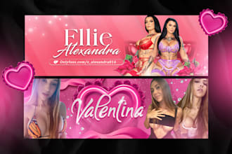 design amazing social media flyers and onlyfans banner