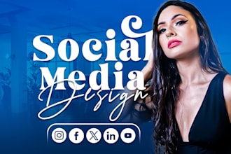 design creative social media flyers and banners