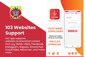 create all video downloader and storysaver andriod app