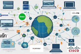 configure cisco, pfsense, fortigate, mikrotik, bdcom and unifi network engineers