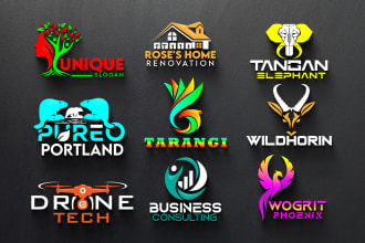 design premium modern 3d business logo design or redesign