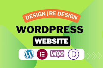 customize, design, and build a responsive wp website