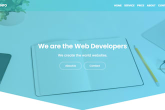convert PSD or figma into bootstrap application