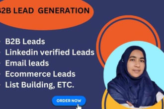 do b2b leads, real estate leads and email list building