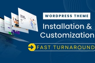 install and customize any themeforest or wordpress theme