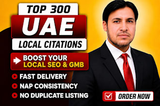 do uae, dubai local citations and directory submissions for local SEO backlinks