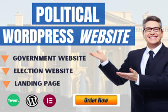 make a modern political campaign website for you