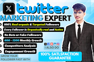 do organic x twitter marketing manually grow followers fast