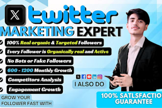 do organic x twitter marketing manually grow followers fast