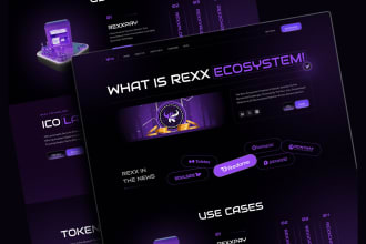 build crypto token, meme coin website or landing page