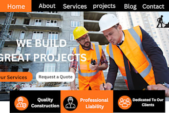 design construction website remodelling website in word press