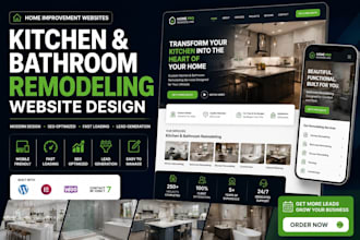 design home improvement website kitchen and bathroom remodeling website redesign