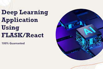 do deep learning tasks with web application using flask and react