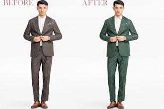 photoshop photo colour change , retouching, blurry photo