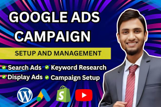 create and optimize google ads ppc and adwords campaigns