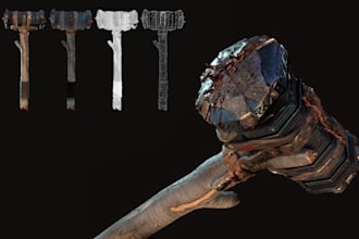 do high quality realistic 3d props for games and 3d print