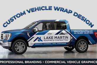 design custom car wrap, car wrap design, and van wrap design