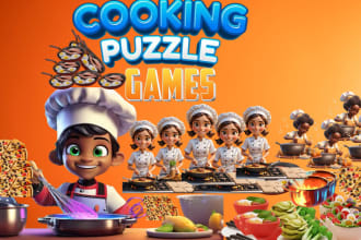 develop bubble game, web game and idle game and cooking game development
