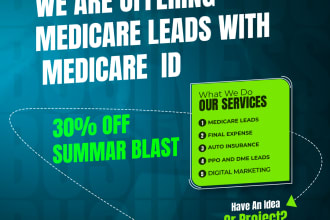 medicare leads gen with medicare id, cold and hot leads