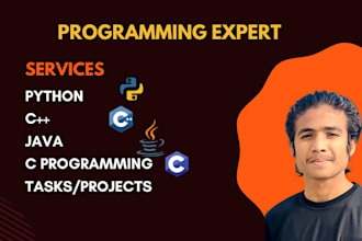 python java, c, cpp programmer for code development projects