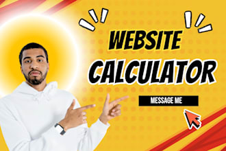 create web calculator or convert excel calculator to web app