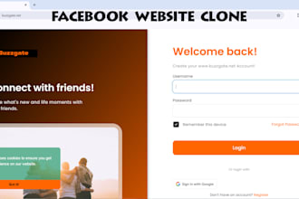 build a facebook clone website with PHP