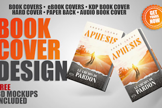 do a professional book cover, KDP ebook cover, audio book cover
