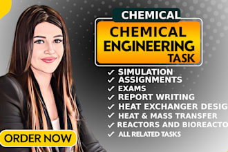 do simulation using aspen plus and do chemical engineering related tasks