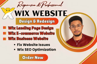 build wix website, do wix website design or redesign wix website development SEO