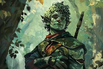 do dnd character art and fantasy character art