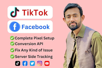 setup tiktok pixel, tiktok ads and facebook ads and pixel
