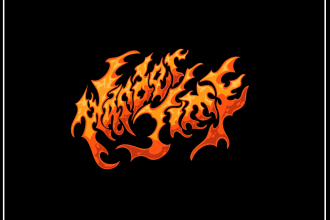 do a metal, hardcore, heavy metal, black metal band logo