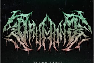 design extreme thrash metal and heavy metal band logo