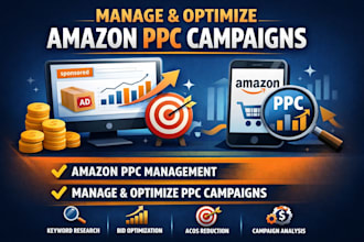 manage and optimize amazon PPC campaigns and amazon PPC management