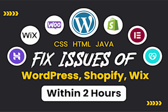 fix wordpress website issues 500, 404, 403, 503 woocommerce fix, wordpress issue