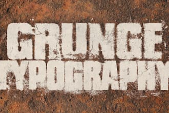 do grunge typography for your brand