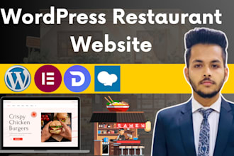 design a professional and responsive restaurant or food delivery website