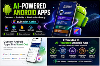 create a custom android app with ai integration using kotlin